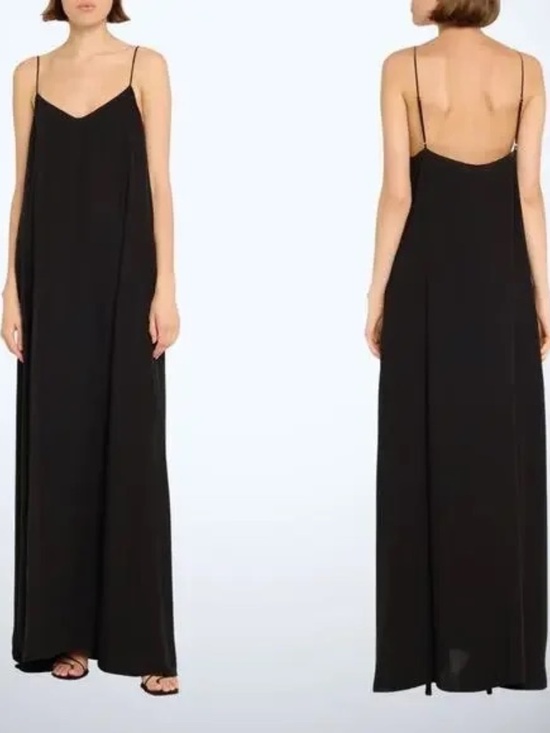 The Row Dresses & Skirts - NWT The Row Kole Maxi Dress | Black | XS | Cupro Vegan Silk